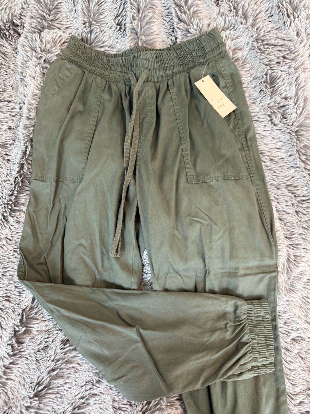 a new day Olive Green Drawstring Joggers